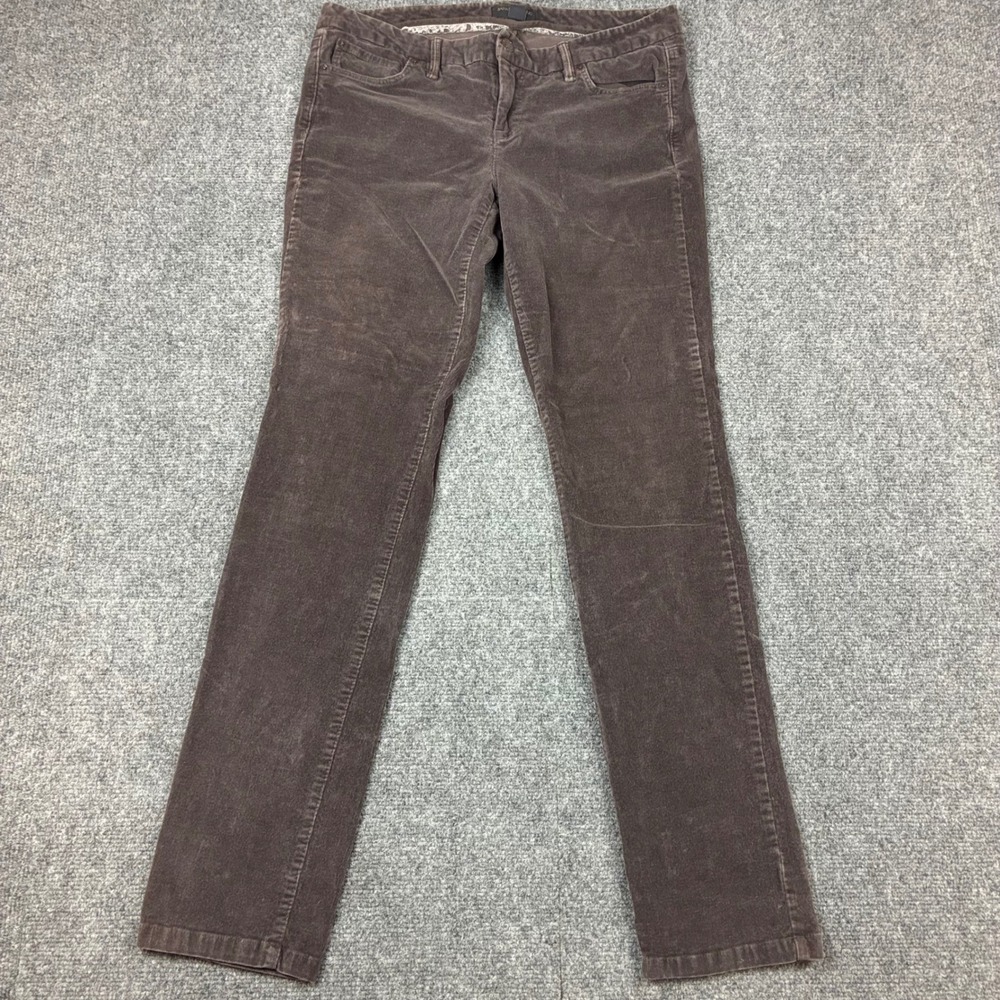 Banana Republic Ryan Fit Corduroy Pants Brown Straight Leg Womens Size 10 32x30